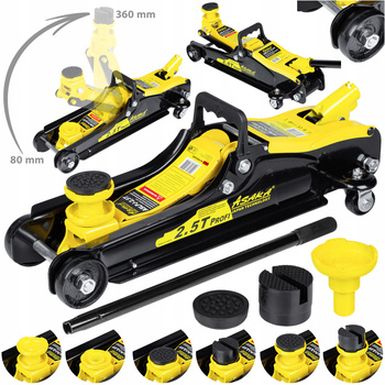  ASPJ-2.5T POJÍZDNÝ NÍZKOPROFILOVÝ HYDRAULICKÝ ZVEDÁK hever s kolečky 2,5T pod auto