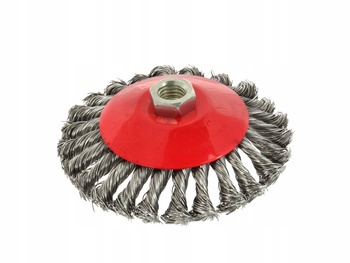 GEKO G00607 Drátěný kartáč na brusku, dráťák 125mm M14