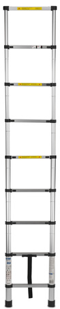 GEKO G02444 Hliníkový teleskopický žebřík 2,6 m 150 kg 