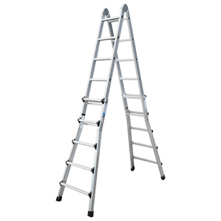 IRMA DR45U Hliníkový víceúčelový žebřík 4x5 5,18m