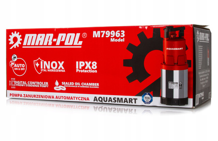 MAR-POL M79963 Ponorné čerpadlo pro zavlažování dešťovou vodou zaleváni AQUASMART