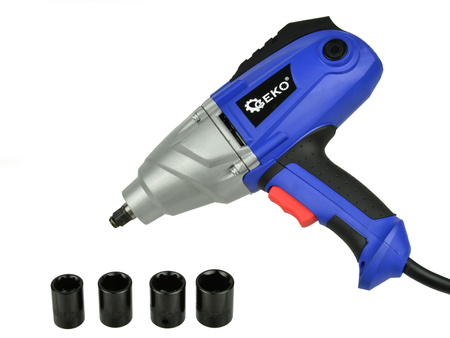 GEKO G81052 Elektrický rázový utahovák 1050W klíč na kola 1/2"+ hlavice klíče