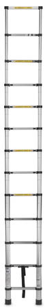 GEKO G02445 Hliníkový teleskopický žebřík 3,8 m 150 kg 