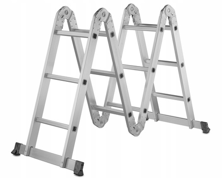 IRMA DR43 Hliníkový víceúčelový žebřík se stabilizátorem 4x3 3,7m
