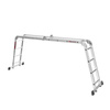 KRAFT&DELE KD4071 Hliníkový Žebřík 4x4 460cm multifunkční s PLATFORMOU kloubový skládací