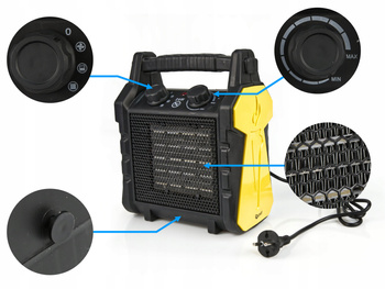 GEKO G80405 Elektrický keramický ohřívač, topidlo 2kW