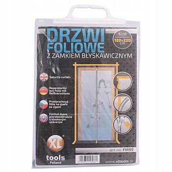 Irma FM99 Protiprachová fólie na dveře se zipem 120x220cm