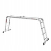 KRAFT&DELE KD4071 Hliníkový Žebřík 4x4 460cm multifunkční s PLATFORMOU kloubový skládací