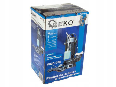 GEKO G81429 550W Kalové čerpadlo s plovákem drtič + spojka 2"