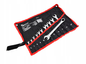 GEKO G11154 Očkové vidlicové klíče 6-22mm 12ks CRV