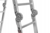 KRAFT&DELE KD4071 Hliníkový Žebřík 4x4 460cm multifunkční s PLATFORMOU kloubový skládací