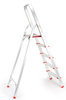 MAR-POL M85602 HLINÍKOVÝ ŽEBŘÍK 5 schodů 150kg