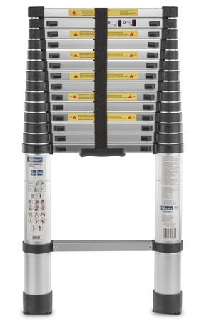 GEKO G02446 Hliníkový teleskopický žebřík 4,4m 150kg