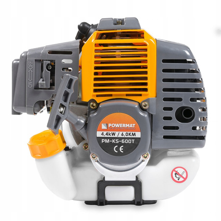 Powermat PM-KS-600T Benzínový motorový křovinořez vyžínač 6HP / 4,4kW kosa sada