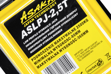  ASPJ-2.5T POJÍZDNÝ NÍZKOPROFILOVÝ HYDRAULICKÝ ZVEDÁK hever s kolečky 2,5T pod auto