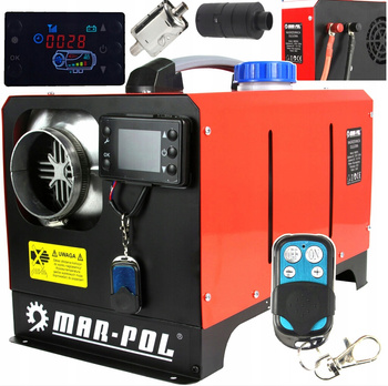 MAR-POL M80951 Naftový ohřívač vzduchu, topidlo s termostatem 12kW, uzavřená spalovací komora webasto