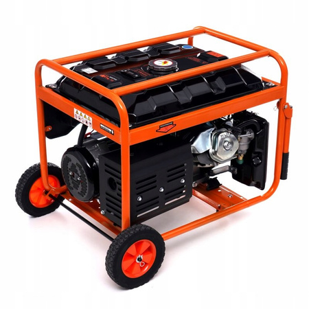 Kraft&Dele KD165 Elektrocentrála 5500W generátor proudu AVR 12V 230V 380V s kolečky