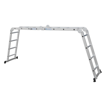 IRMA DR44 Hliníkový víceúčelový žebřík s pracovní se stabilizátorem 4x4 4,7m