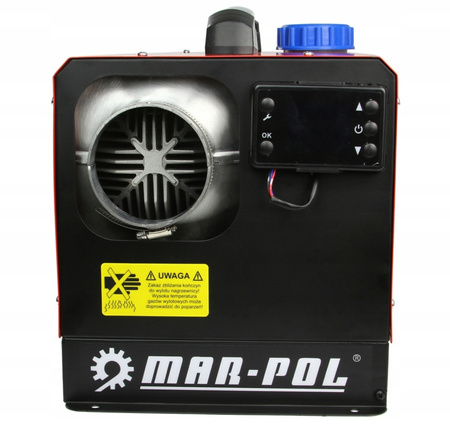 MAR-POL M80951 Naftový ohřívač vzduchu, topidlo s termostatem 12kW, uzavřená spalovací komora webasto