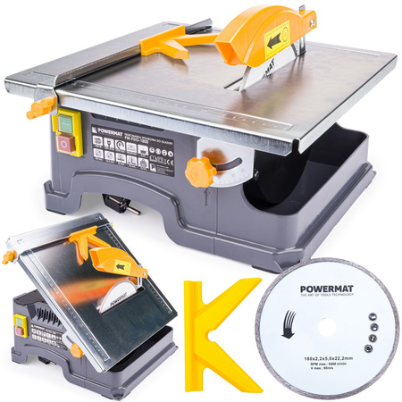 POWERMAT PM-PDG-1800 STOLNÍ PILA NA DLAŽBU KOTOUČOVÁ řezačka OBKLADŮ 1800W
