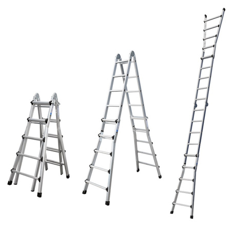 IRMA DR45U Hliníkový víceúčelový žebřík 4x5 5,18m