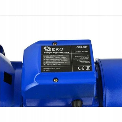 GEKO G81501 Samonasávací čerpadlo pro domácí vodárnu 1100W JS100