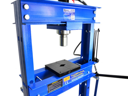 GEKO G02086 Hydraulický lis 20T s tlakoměrem a nožní pumpou