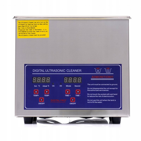 Kraft&Dele KD449 Ultrazvukový čistič čistička 6,5L 230W LCD dezinfekce, viry