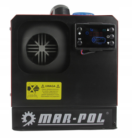 MAR-POL M80950 Naftový ohřívač vzduchu, topidlo s termostatem 8kW, uzavřená spalovací komora