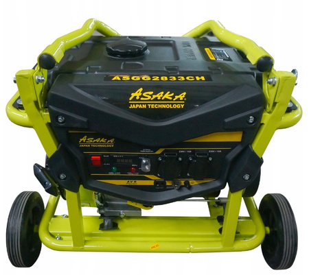 MAX ASGG2833CH ASAKA ELEKTROCENTRÁLA 3,3kW GENERÁTOR PROUDU 12V 230V AVR