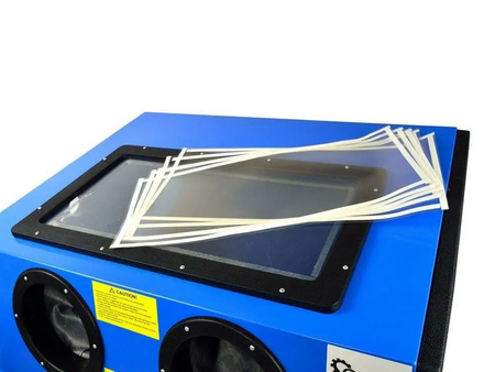 GEKO G02022 PÍSKOVACÍ PŘÍSTROJ 220L, BOX, PÍSKOVAČKA + pistole trysky folie
