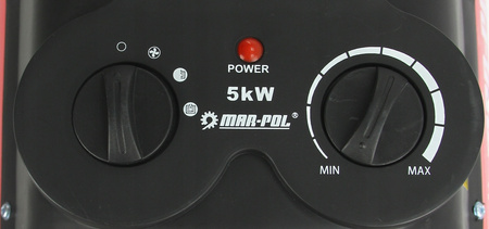 MARPOL M80911 Elektrický ohřívač vzduchu topidlo přenosné 5kW ohřívání 400V PTC