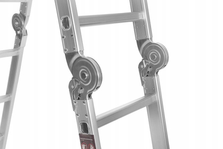 KRAFT&DELE KD4071 Hliníkový Žebřík 4x4 460cm multifunkční s PLATFORMOU kloubový skládací