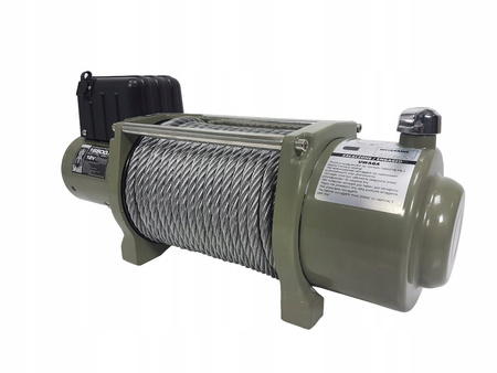 Mar-pol M80821 Elektrický naviják kladkostroj 12V 7620kg ocelové lano