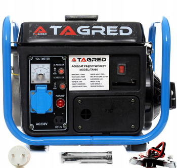 Tagred TA980 Jednofázová benzinová elektrocentrála 1250W 12V 230V + olej