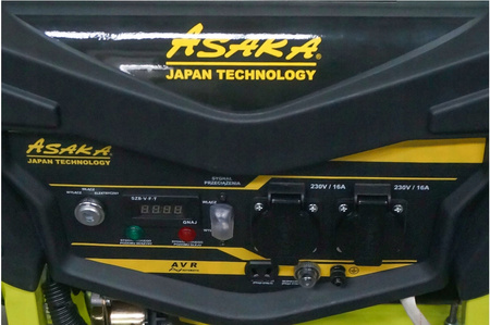MAX ASGG2833CH ASAKA ELEKTROCENTRÁLA 3,3kW GENERÁTOR PROUDU 12V 230V AVR