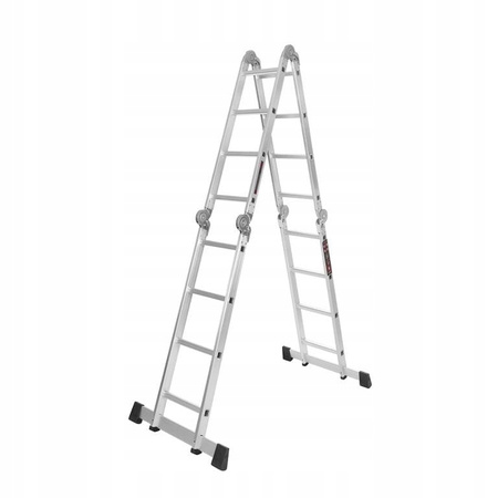 KRAFT&DELE KD4071 Hliníkový Žebřík 4x4 460cm multifunkční s PLATFORMOU kloubový skládací