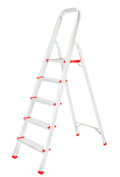 MAR-POL M85602 HLINÍKOVÝ ŽEBŘÍK 5 schodů 150kg