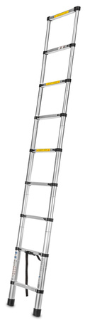 GEKO G02444 Hliníkový teleskopický žebřík 2,6 m 150 kg 