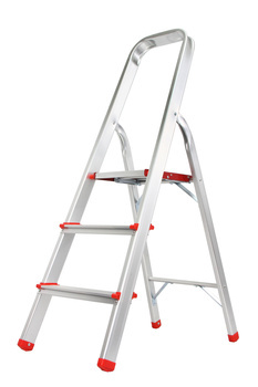 MAR-POL M85600 HLINÍKOVÝ ŽEBŘÍK 3 schůdky 150kg
