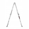 KRAFT&DELE KD4071 Hliníkový Žebřík 4x4 460cm multifunkční s PLATFORMOU kloubový skládací